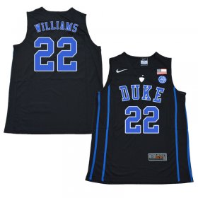 Sale - Black Jason Williams #22 Duke Blue Devils 2018 Men Embroidery College Basketball Jersey