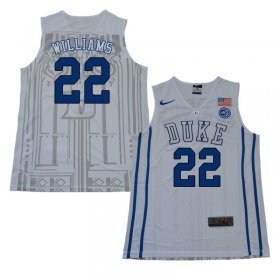 Sale - White Jason Williams #22 Duke Blue Devils 2018 Men Alumni High School Basketball Jersey