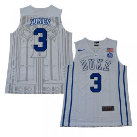 Sale - White Tre Jones #3 Duke Blue Devils 2018 Men Alumni NCAA Basketball Jersey