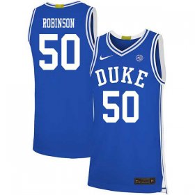 Sale - Blue Justin Robinson #50 Duke Blue Devils 2020 Men Embroidery NCAA Basketball Jersey