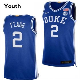 Sale - Royal Youth #2 Duke Blue Devils Cooper Flagg Official High School Basketball Jersey