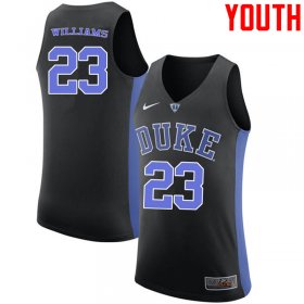 Sale - Black Shelden Williams #23 Duke Blue Devils Youth Embroidery University Basketball Jersey