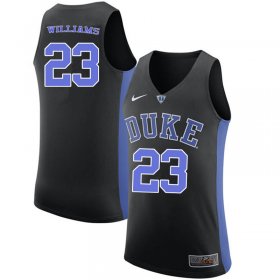 Sale - Black Shelden Williams #23 Duke Blue Devils Men Embroidery High School Basketball Jersey