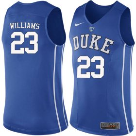 Sale - Blue Shelden Williams #23 Duke Blue Devils Men Official NCAA Basketball Jersey