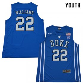 Sale - Blue Jason Williams #22 Duke Blue Devils 2018 Youth Official College Basketball Jersey