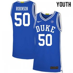 Sale - Blue Justin Robinson #50 Duke Blue Devils 2020 Youth Official NCAA Basketball Jersey