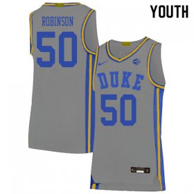 Sale - Gray Justin Robinson #50 Duke Blue Devils 2020 Youth Alumni College Basketball Jersey